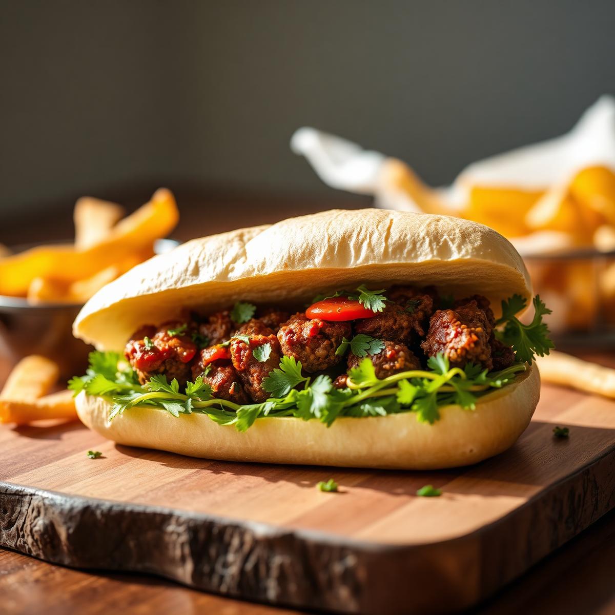 Kefta & Chips Sandwich